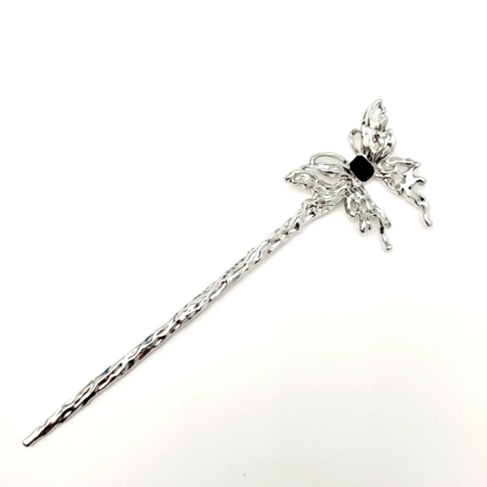 Brand New Blue Silver & Black Butterfly Hair Pin
